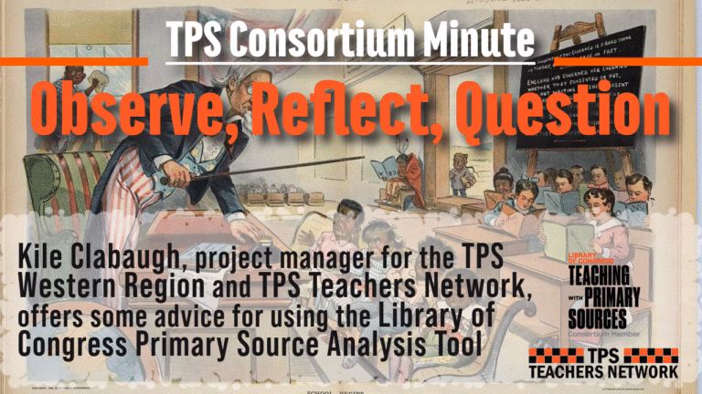 Observe Reflect Question Primary Source Analysis Tool